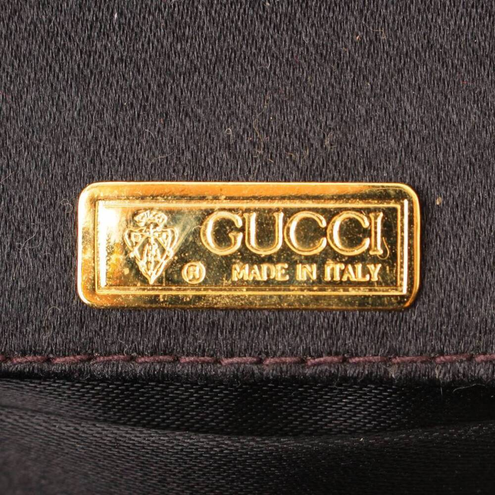 Gucci Bamboo Satin Handbag Black - Picture 7 of 10